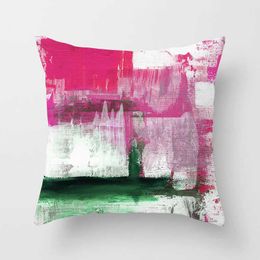 Cushion/Decorative Nordic Light Luxury Sofa case Abstract Oil Painting Bedside Simple Cushion Waist Can Be Customized