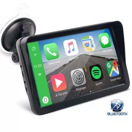 9 Inch Car Video Portable Wireless CarPlay Monitor Android Auto Stereo Multimedia Bluetooth Navigation With Rearview Camera272e