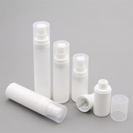 Storage Bottles & Jars 30pcs 15ml 30ml 50ml Empty Clear Frosted Airless Spray Pump Travel Mini Containers White Dispenser Bottle258h