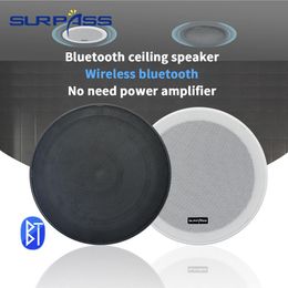 Speakers 6 Inch Dustproof Bluetooth Ceiling Speaker Home Audio Stereo Sound Fullrange Ceiling Mount Loudspeaker for Bathroom Hotel Store