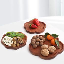 Plates Creative Japanese Plate For Fruits Cake Dessert Wood Dinner Snack Bread Dish Practical Kitchen Tray