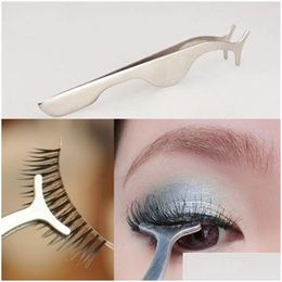 Other Health Beauty Items False Eyelashes Curler Extension Lash Mascara Applicator Steel Tweezers Clip Makeup Cosmetic Tool Eye Ey Dh8Ob