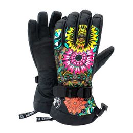 Ski Gloves 2022 Winter Mittens for Skiing Women Heated Warm Man Snow Glvoes Mountain Sport Female Mitten Outdoor Snowboarding Men Glove HKD230727