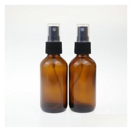 Packing Bottles 10Ml/15Ml/ 30Ml/50Ml/100Ml Refillable Press Pump Glass Spray Bottle Oils Liquid Container For Oil Liquids Drop Deliver Ot8Ie