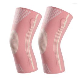 Knee Pads 1 Pair Professional Sports Protector Nylon Breathable Absorb Spring Support Sleeve Anti-slip Elastic Guard