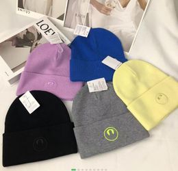 Top Knitted hat warm double-sided cashmere Woollen hat fashion everything warm ear protection woman