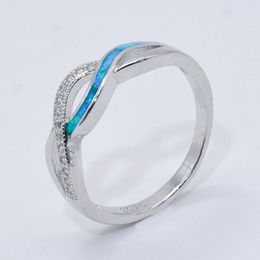 Popular European and American Jewelry S925 Silver Australian Treasure Set Stone Ring Fashion Women's Hand Ornament Ring