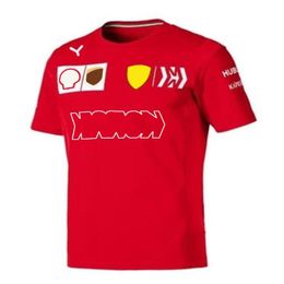 F1 season racing suit short-sleeved round neck T-shirt fan series team quick-drying top Customised T-shirt cultural shirt281P