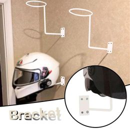 Kitchen Storage Wall Mounted Screws Bicycle Helmet Holder Wig Hat Display Stand Thickened Base Durable Motorcycle Hanger Decor Fra268h