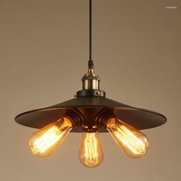 Pendant Lamps Vintage Retro Lighting Chandelier Dining Room Living Restaurant Cafe Shop Kitchen Light Art E27 Edison Hanging Lamp