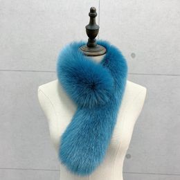 Scarves Winter Faux Fur Scarf Solid Colour Soft Fluffy Collar Long Women Warm Christmas Gift Shawls