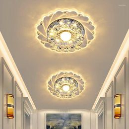 Ceiling Lights Nordic Modern LED Crystal Lamp Corridor Simple Living Room Bedroom