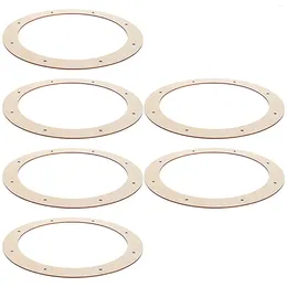 Decorative Flowers Bracket Circle Backdrop Stand Wood Made Wreath Frame Metal Rings Crafts Flower Garland