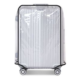 Bag Parts Accessories Full Transparent Luggage Protector Cover Thicken Suitcase Protector Cover PVC Suitcase Cover Rolling Luggage Cover 230726