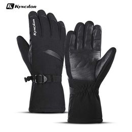 Ski Gloves Ski Gloves Winter Warm Men Women Gloves Anti-slip Windproof Waterproof Touch Screen Fleece Thermal Gloves for Riding Skiing HKD230727