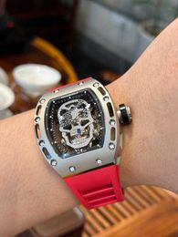 watches high quality designer RM052 Real Tourbillon watch fantasic superb men wrist watches 9K31 highend quality mechanical uhr NTPT all carbon Fibre case montre rd