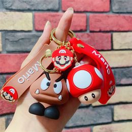 Fashion blogger designer Jewellery Creative and cute cartoon character doll keychain mobile phone Keychains Lanyards KeyRings wholesale YS64