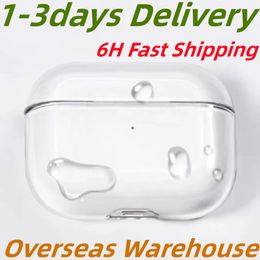 USA Stock For Apple Airpods Pro 2 2nd Generation airpod 3 pros Headphone Accessories Solid TPU Silicone Protective Earphone Cover Wireless Charging Shockproof Case