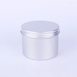 Storage Bottles 100 G Cosmetic Aluminium Jar Tea Packaging Metal Material Silver Colour Stash