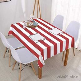 Table Cloth Simple and Fashionable Black and White Striped Rectangular Tablecloth Kitchen Wedding Decor Waterproof Tablecloth De Table R230727