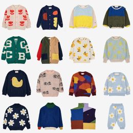 Family Matching Outfits Children Sweater Bobo 2023 Autumn Winter Kids Boys Girls Sweaters Knitting Pullovers Baby Jumpers Cartoon Cardigans Clothes 230726