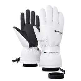Ski Gloves Ski Gloves Men Women Winter Warm Windproof Waterproof Touch-Screen Fleece Non-slip Snowboard Outdoor Snow Cycling Skiing Gloves HKD230727