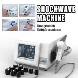 11pcs Pneumatic Shockwave Therapy Machine Body Back Massager Focus Shock Wave Relax Vibrator Relieve Muscle Pain Relief ED Treatment Physiotherapy Equipment