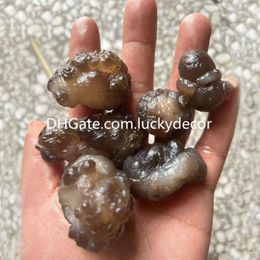 Raw Truffle Chalcedony Nodules Balls Specimen Botryoidal Chalcedony Clusters Pictograph Womb Stone Panda Agate Meditation Exorcism Feng Shui Crystal Room Decor
