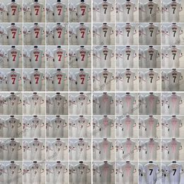 7 Julio Urias New Baseball Jerseys World Cup Colour Matching White Stitched Jersey Men Size S--XXXL