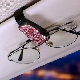 Interior Accessories Car Visor Glasses Case Clips Sun Shield Sunglasses Bracket For Woman Sunshade Holder Auto