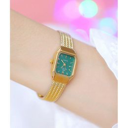 Vests Wheat Ear Strap Design Elegant Ladies Wristwatch Fashion Gold and Sier Waterproof Women Quartz Watches Relogio Feminino