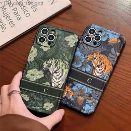 Cell Phone Cases Tiger Forest Luxury Designer Mobile Phone Cases for iPhone 13 Pro Max 12pro 11promax 11 xsmax Classic iPhone 14 pro max 14plus Z230728