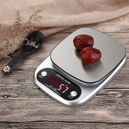 Household Scales 5kg/0.1g 10kg/1g CD Electronic Kitchen Scales Household Balance Cooking Measure Tool Stainless Steel Digital Weighing Food scale x0726