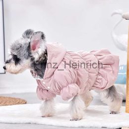 Dog Apparel Girl Winter French Bulldog Terrier Dog Fancy Dress Pink Blue Cream Hoodie Jacket With Fur Warm Pet Suit Apparel Skirt Cats Goods J230727