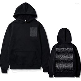 Men's Hoodies Dark Mode My Name Is Yoshikage Kira Hoodie Men Women Fashion Oversize Sweatshirt Male Cool Letter Streetwear Unisex Tops