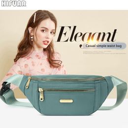 Evening Bags Waist Bags For Women Oxford Fanny Pack Female Waist Packs Shoulder Crossbody Chest Bag Handbags All-Match Messenger Belt Packet 230726