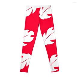 Active Pants Lilo Hawaiian Floral Leaves Leggings Jogger Women Golf Wear Gym