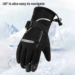 Ski Gloves 1Pair Size M-XL Winter Warm Snowboarding Ski Gloves For Men Women Kids Snow Mittens Waterproof Skiing Breathable Gloves HKD230727