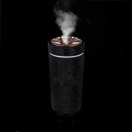 Portable 300ml USB Car Humidifiers Ultrasonic Dazzle Cup Aroma Diffuser Cool Mist Maker Air Purifier With Romantic Lights