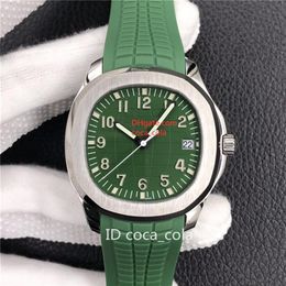 Fashion waterproof Men 40mm Watch Automatic Cal 324 SC Green Grey Blue Dial 5167 Eta Rubber Strap Men's Wristwatches211l