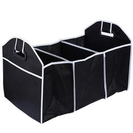 New Arrive Car Truck Van SUV Storage Basket Trunk Organizer Boot Stuff Food Automobile Stowing Tidying Folding Bag 50 32 32 5CM2803