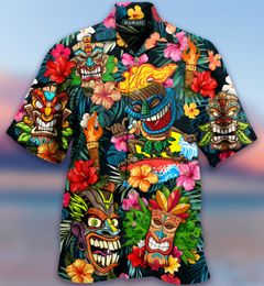 Mens Casual Shirts Loose Breathable 3d Print Trendy Cool Fashion Hawaiian Beach Party Tops Short Sleeves Summer 230726