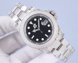 Luxury Full Diamond High quality Men's Luxury Watch 41 mm original size automatic machinery