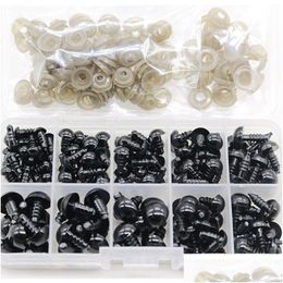 Craft Tools 100Pcs/Set Plastic Safety Eyes With Washers For Doll Making Puppet Eyeball Amigurumi Accessories 6-12Mm Xbjk2207 Drop Deli Dhcch