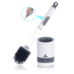 Toilet Brushes Holders Silicone Toilet Brush with Water Sprayer TPR Brush With Wall-Mounted Bathroom Cleaning Accessories Multifunction Cleaner 230726