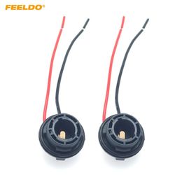 FEELDO 2PCS Car Light Female BAU15S 7507 PY21W Connector Car Lamp Bulb Socket Cable Turn LED Bulb Wiring Harness #5572205v