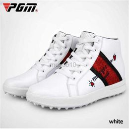 Other Golf Products PGM Golf Shoes Women High Upper Inside Height Increasing Shoes Waterproof Sports Shoes For Female Breathable Ladies Golf Shoes HKD230727