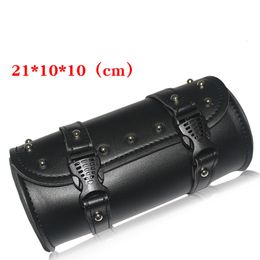 Bike Baskets G739 Vintage Front Bag PU Material Motorcycle Hanging Electric Vehicle Kit 230726