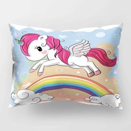 Cushion/Decorative Home Bedroom Decor Car Rectangular Cushion Cover Fresh Cute Unicorn Long case Living Room Decor