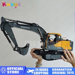 Electric RC Car DOUBLE E 1598 590 1 16 3 In Authorised Simulation EC160E 2.4G Full Scale Remote Control Alloy Excavator Remotely with App 230726